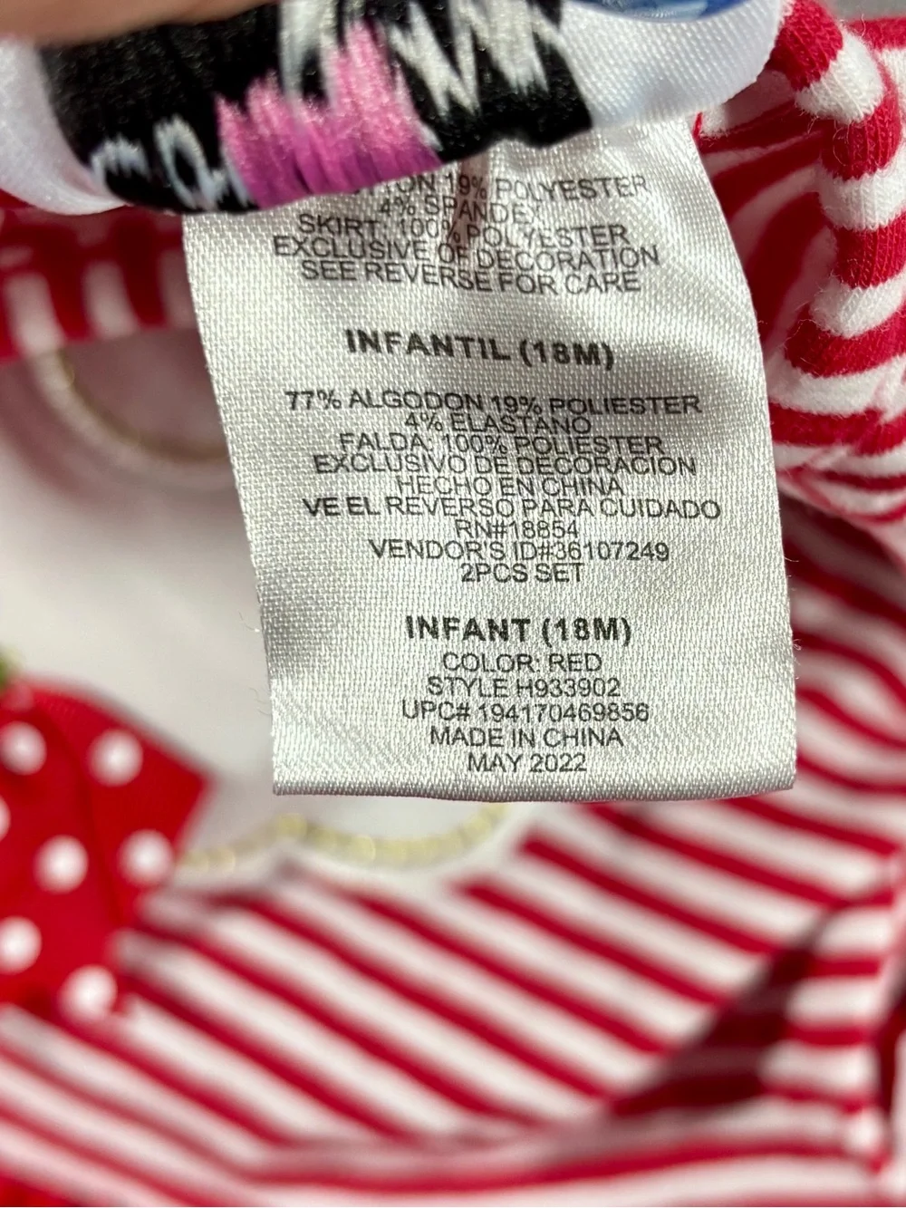 Counting Daisies Girls Christmas Santa Tutu Dress 18M Red Polka Dot Holiday